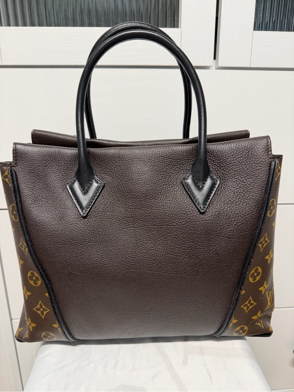 Louis Vuitton W Tote PM Brown Canvas/Leather - Picture 2 of 16